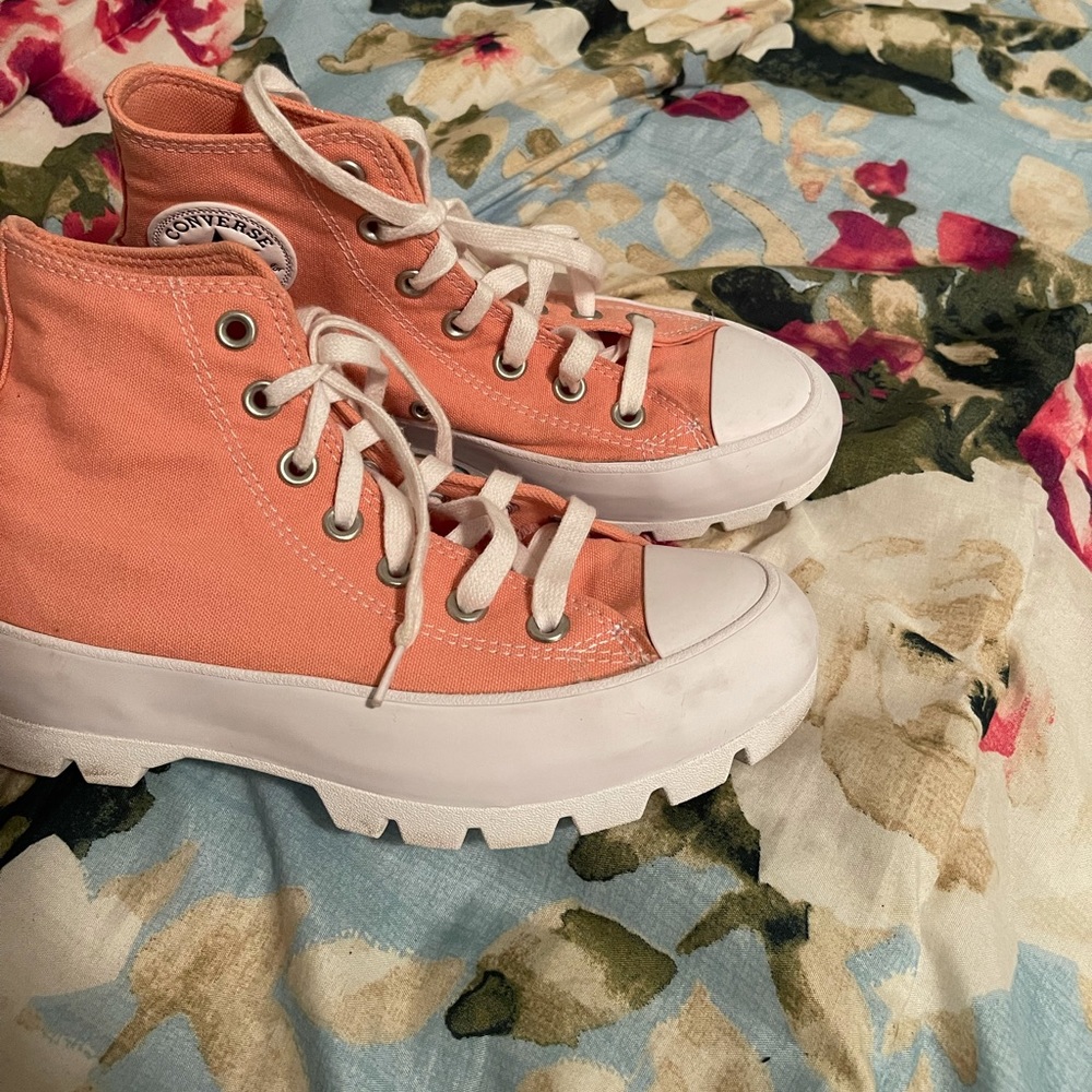Pink/Peach Converse